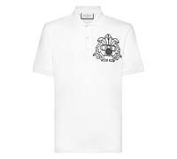 Philipp Plein - Polo Shirt Skull & Bones - - Tops - Uomo - Bianco - 4XL