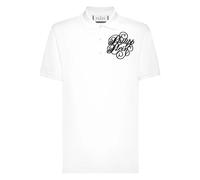 Philipp Plein - Polo Shirt SS Full Stones Coursive - - Tops - Uomo - Bianco - S