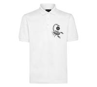 Philipp Plein - Polo Slim Fit Scorpion - - Tops - Uomo - Bianco - 4XL