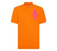 Philipp Plein - Polo Slim Fit Skull&Bones - - Tops - Uomo - Arancione - XL
