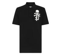 Philipp Plein - Polo Slim Fit Skull&Bones - -Tops -Uomo -Nero -3XL