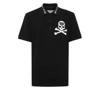 Philipp Plein - Polo T-Shirt Skull & Bones - - Tops - Uomo - Nero - 4XL