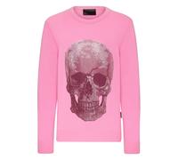 Philipp Plein - Pullover Round Neck Iconic Plein - - Knitwear - Uomo - Rosa - 4XL