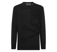 Philipp Plein - Pullover Round Neck Skull&Bones - - Knitwear - Uomo - Nero - XS