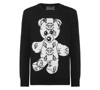 Philipp Plein - Pullover Round Neck Teddy - - Knitwear - Uomo - Nero - S