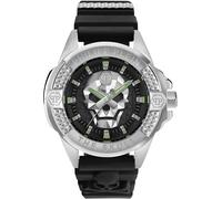 Philipp Plein PWAAA0121 The Skull 44mm Quarzo Unisex Nero, Argento Argento 5 ATM
