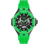 Philipp Plein PWPFA0624 Skeleton Royal Automatico 46mm 5ATM Unisex Nero Verde...