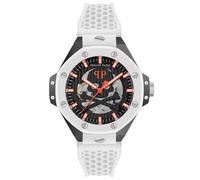 Philipp Plein Pwpfa0724 46mm 5atm Automatic Analogical Watch Argento Uomo