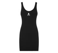 Philipp Plein - Rib Knit Jersey Slip Dress - - Dresses - Donna - Nero - L