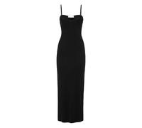 Philipp Plein - Rib Straight Across Midi Dress - - Dresses - Donna - Nero - M