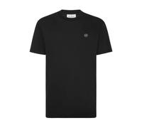 Philipp Plein - Round Neck Short Sleeve Logo Plaque - - Tops - Uomo - Nero - 2XL