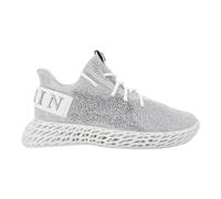 Philipp Plein - Runner Sneakers Skeleton Suede with Strass - - Shoes - Donna - Grigio - 36 EU
