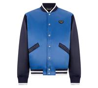 Philipp Plein - Satin College Bomber Plein Logo - - Jackets - Uomo - Blu - L