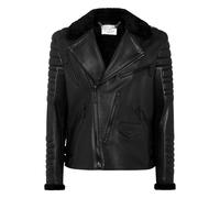 Philipp Plein - Shearling Leather Biker Gothic - - Jackets - Uomo - Nero - L