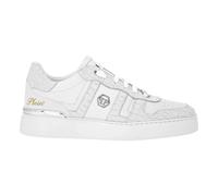 Philipp Plein, ,Shoes ,unisex ,Bianco ,39 EU Nubuck Low Top Sneakers Cocco
