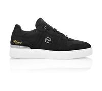 Philipp Plein, ,Shoes ,unisex ,Nero ,44 EU Nubuck Low Top Sneakers Cocco