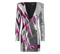 Philipp Plein - Short Dress Thunder - - Dresses - Donna - Grigio - M
