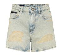 Philipp Plein, ,Shorts ,Donna ,Blu ,W29 High Waist Vintage Denim Shorts