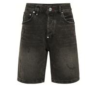 Philipp Plein, ,Shorts ,Uomo ,Grigio ,W34 Denim Shorts Formentera Skull