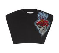 Philipp Plein - Shoulder Pads Cropped Top Love Tattoo - - Tops - Donna - Nero - M