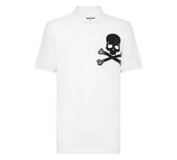 Philipp Plein - Slim Fit Polo shirt SS Skull - - Tops - Uomo - Bianco - 3XL