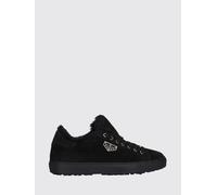 PHILIPP PLEIN Sneakers basse in pelle scamosciata con interni in shearling 45 Nero