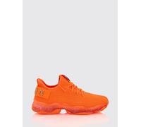 PHILIPP PLEIN Sneakers basse stringate in tessuto tecnico a maglia con logo 35 Arancione