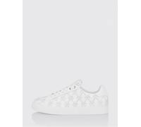 PHILIPP PLEIN Sneakers Carson in pelle con Hexagon di strass 40 Bianco