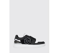 PHILIPP PLEIN Sneakers Hexagon Royale in pelle con logo Hexagon di strass 47 Bianco