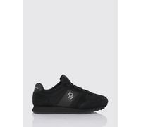 PHILIPP PLEIN Sneakers Portofino Runner in camoscio e mesh 35 Nero