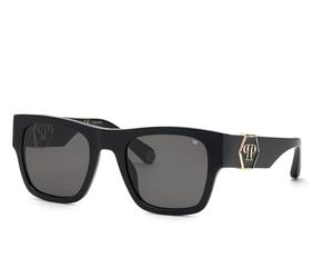 Philipp Plein SPP042M, Occhiali Uomo, SHINY BLACK, 54