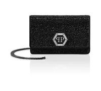 Philipp Plein - Strass Hexagon Mini Shoulder Bag - - Bags - Donna - Nero - ONE SIZE