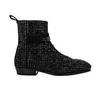 Philipp Plein - Suede Flat Stivali Stones - - Shoes - Uomo - Nero - 40 EU
