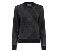 Philipp Plein - Sweatshirt LS Full Crystal - - Sweatshirts & Hoodies - Donna - Nero - S