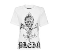 Philipp Plein - T-Shirt Girocollo Chrome - - Tops - Donna - Bianco - S