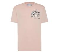 Philipp Plein - T-shirt Girocollo Club The Course Stones - -Tops -Uomo -Rosa -S