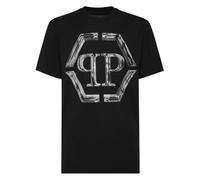 Philipp Plein - T-Shirt Girocollo Hexagon - - Tops - Uomo - Nero - L