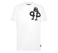 Philipp Plein - T-Shirt Girocollo King - - Tops - Uomo - Bianco - 2XL