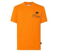 Philipp Plein - T-Shirt Girocollo Manica Corta - - Tops - Uomo - Arancione - M