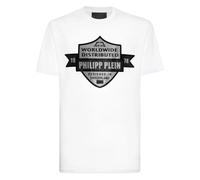 Philipp Plein - T-Shirt Girocollo PP Crest - - Tops - Uomo - Bianco - 2XL