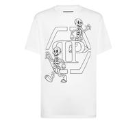 Philipp Plein - T-Shirt Girocollo Skeleton - - Tops - Uomo - Bianco - 2XL