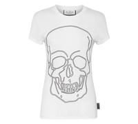 Philipp Plein - T-Shirt Girocollo Skull - - Tops - Donna - Bianco - M