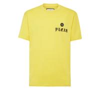 Philipp Plein - T-shirt Girocollo SS Gothic - -Tops -Uomo -Giallo -M