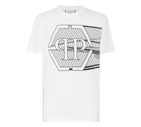 Philipp Plein - T-Shirt Girocollo Teschio & Ossa - - Tops - Uomo - Bianco - 3XL