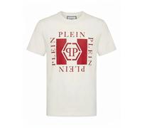 Philipp Plein - T-shirt in Jersey Plein PP - - Tops - Uomo - Bianco - 4XL