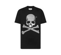 Philipp Plein - T-shirt Originale in Cotone con Orso Teschio di Cristallo - - Tops - Uomo - Nero - L