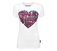 Philipp Plein - T-Shirt Pure con Cristalli - - Tops - Donna - Bianco - L