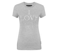 Philipp Plein - T-Shirt Pure Round Neck SS - - Tops - Donna - Grigio - L