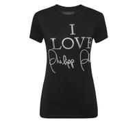 Philipp Plein - T-Shirt Pure Round Neck SS - - Tops - Donna - Nero - S