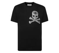 Philipp Plein - T-Shirt Round Neck Skull&Bones - - Tops - Uomo - Nero - M